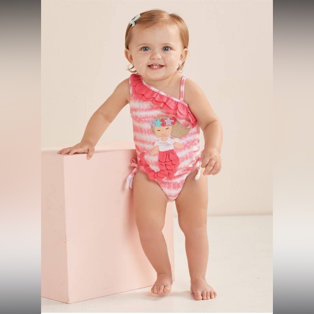 MERMAID MUDPIE ONE PIECE SWIM SUIT INFANT SIZE 6-9 months BRAND NEW WITHOUT TAGS